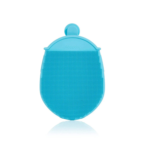 Frida Baby DermaFrida the Bath Mitt, Toddler Silicone Quick-Dry Body Bath Brush - Blue