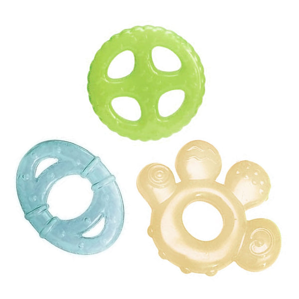 Hopop Multi-Textured, Water-Filled Cooling Teether – Pack of 3 - Dezine Kids