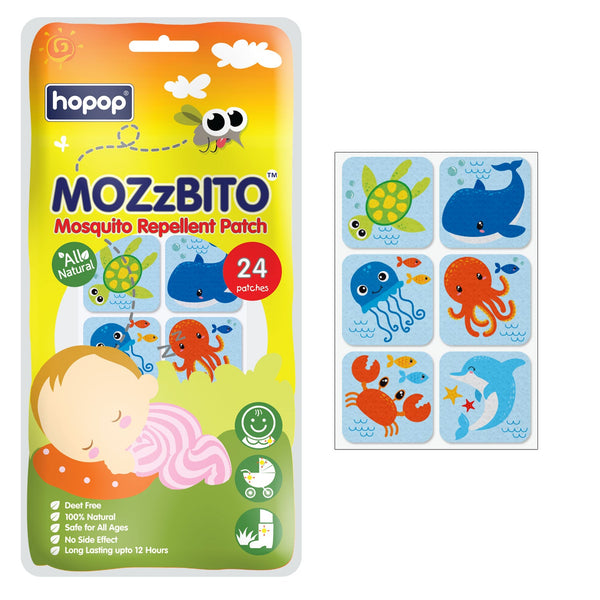 "Kids mosquito repellent patches – safe, chemical-free MoZzbito patches"
