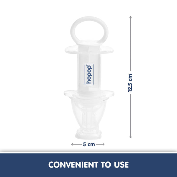 Hopop Multipurpose Baby Oral Medicine Dispenser / Feeding Syringe – White - Dezine Kids