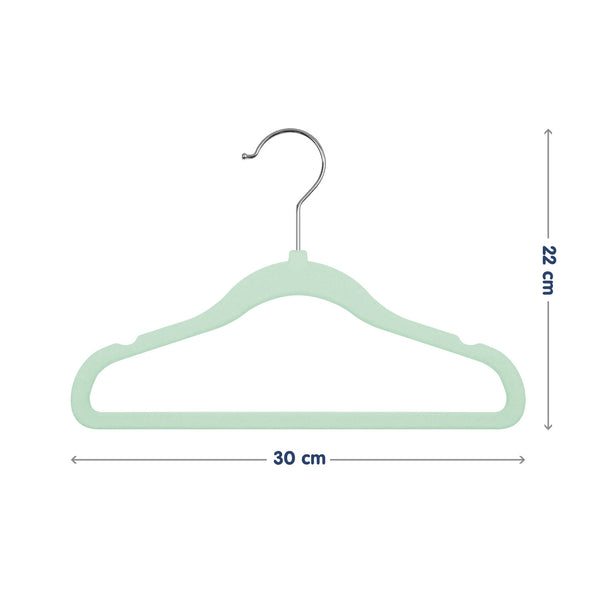 Hopop Non-Slip Velvet Baby Clothes Hangers – Pack of 6 - Dezine Kids