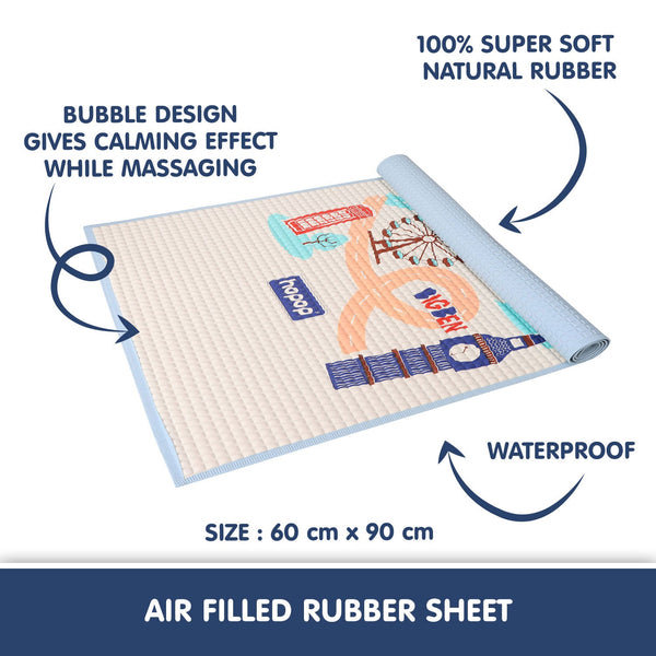 Hopop Multipurpose Baby Massage Mat,Waterproof Diaper Changing Mat - London