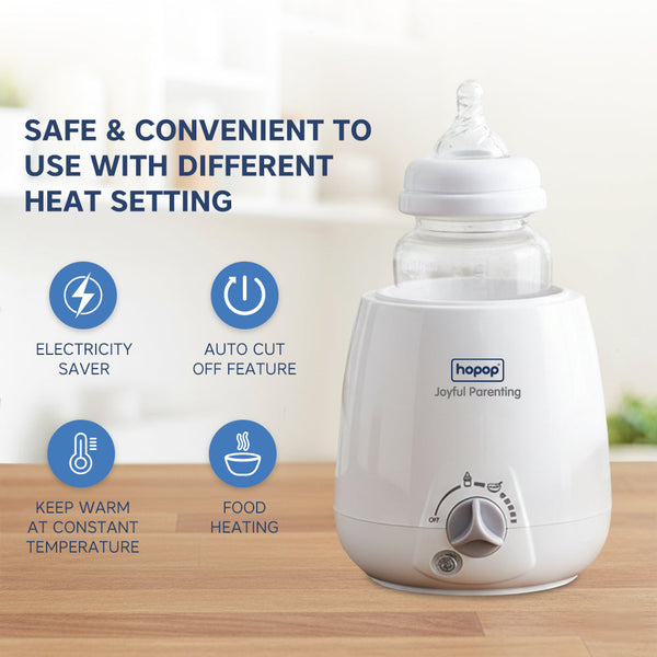 Hopop 2 in 1 Baby Bottle & Food Warmer, Fast Heating & Auto Shut-Off - Dezine Kids