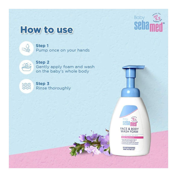 Face & Body Foam Wash White - 400 Ml - dezinekids.com