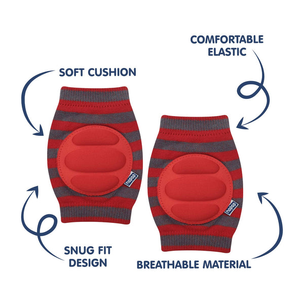 Hopop Elbow & Knee Pads for Crawling Babies – Soft, Stretchable & Anti-Slip - Dezine Kids