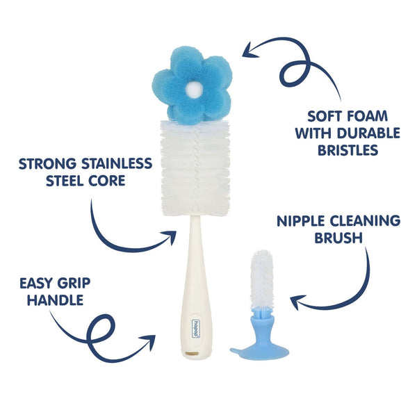 Hopop Bottle & Nipple Sponge Cleaning Brush - Dezine Kids