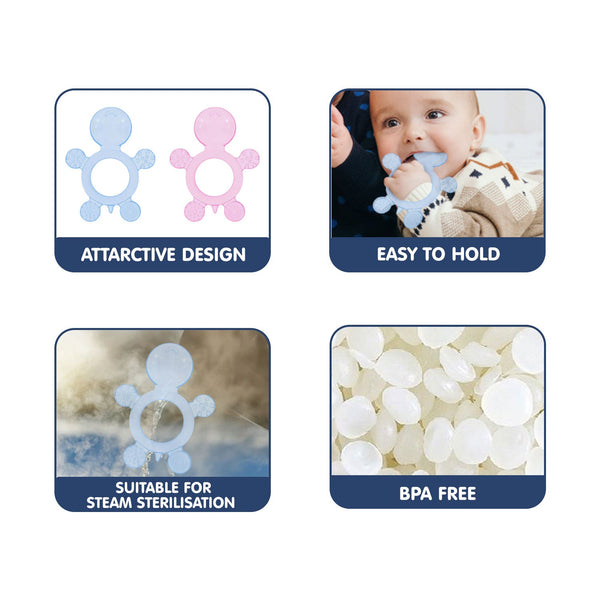 Hopop Silicone Teether for Baby - Dezine Kids