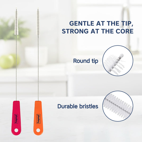 Hopop Easy Straw Cleaning Brush – Pack of 2 - Dezine Kids