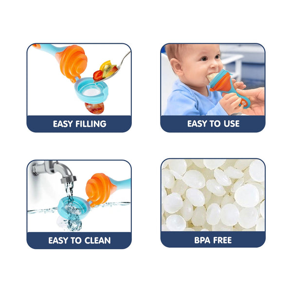 Silicone Baby Food & Fruit Nibbler | BPA-Free Mesh Feeder