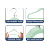 Hopop Non-Slip Velvet Baby Clothes Hangers – Pack of 6 - Dezine Kids