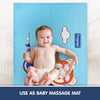 Hopop Multipurpose Baby Massage Mat,Waterproof Diaper Changing Mat - Plane