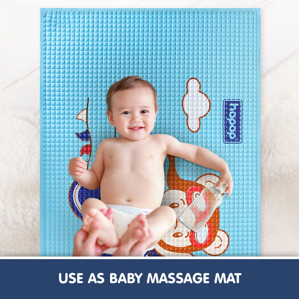Hopop Multipurpose Baby Massage Mat,Waterproof Diaper Changing Mat - Plane