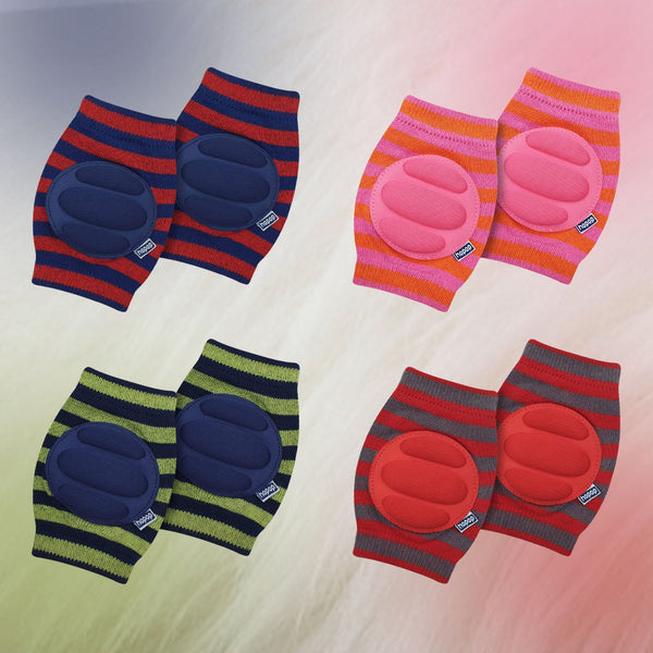 Hopop Elbow & Knee Pads for Crawling Babies – Soft, Stretchable & Anti-Slip - Dezine Kids
