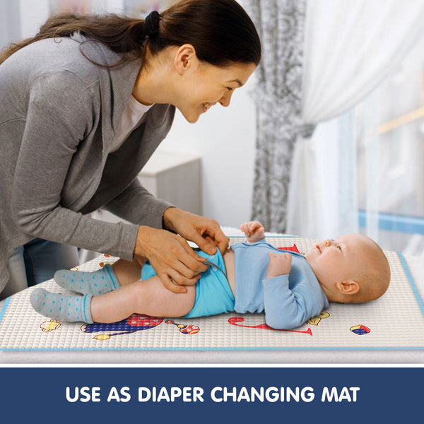 Hopop Multipurpose Baby Massage Mat,Waterproof Diaper Changing Mat - Baby