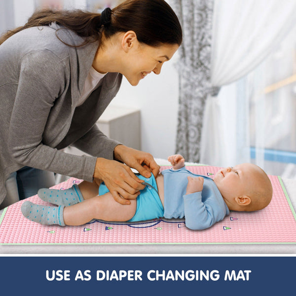 Hopop Multipurpose Baby Massage Mat,Waterproof Diaper Changing Mat - Bear