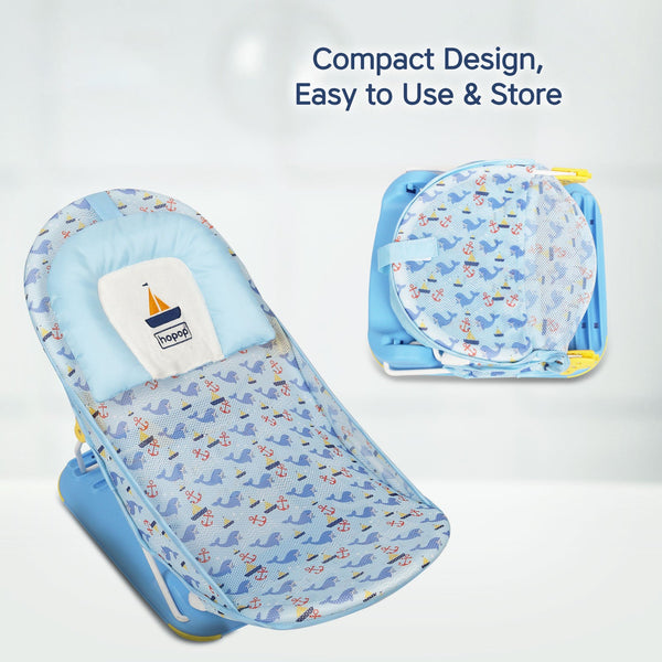 Anti-Skid Compact Baby Bather for Safe & Comfortable Bath Time