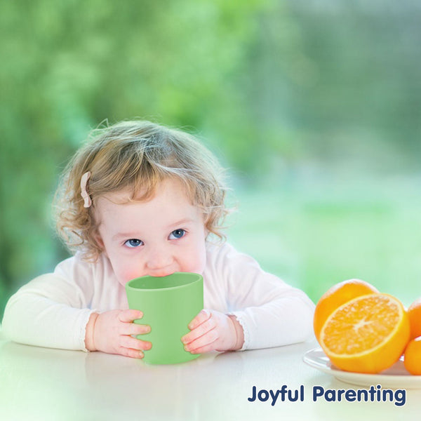 Hopop Silicone Training Cup for Babies and Toddlers – Easy Grip & Spill-Resistant - Dezine Kids