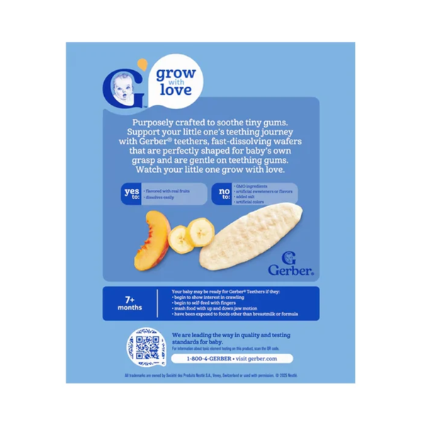 Gerber Teether for Crawlers, 7+ months - Banana Peach