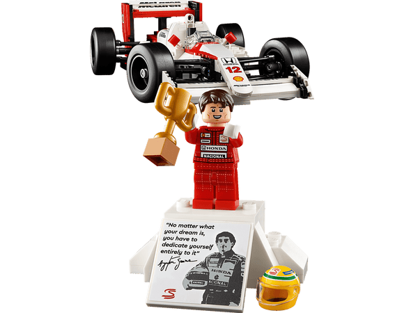Lego Icons McLaren MP4/4 & Ayrton Senna Model Car for Adults - Dezine Kids