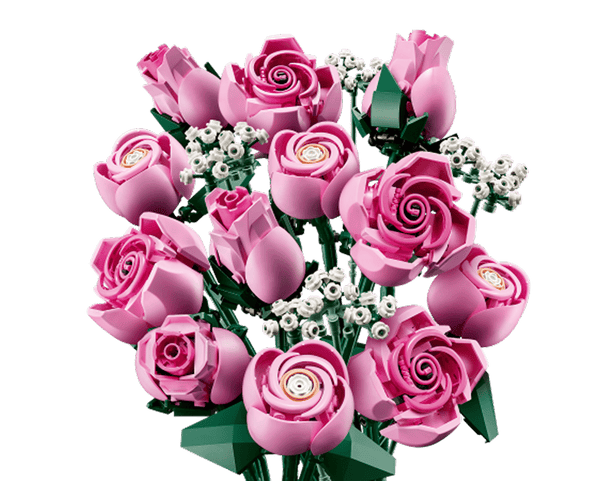 Lego Botanicals Bouquet of Pink Roses, Decorative Flowers - Dezine Kids
