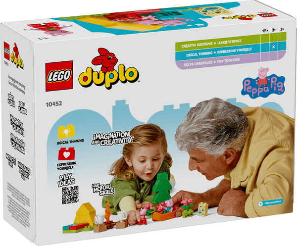 Lego Duplo Peppa Pig Camping Trip Building Playset with Canoe Toy, 2Y+ - Dezine Kids