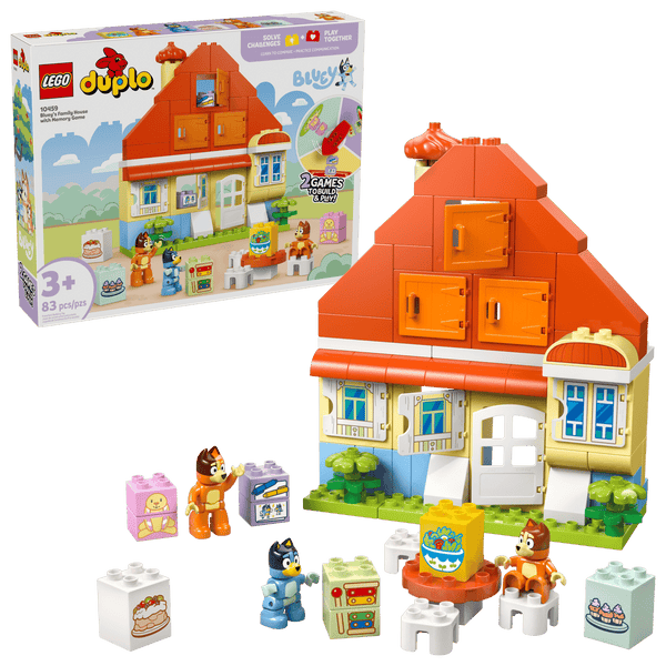 Lego Duplo Bluey's Family House with Memory Game - Dezine Kids