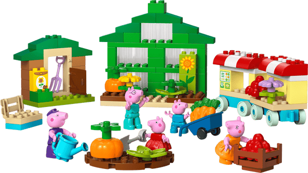 Lego Duplo Peppa Pig Grandpa Pig’s Garden and Greenhouse - Dezine Kids