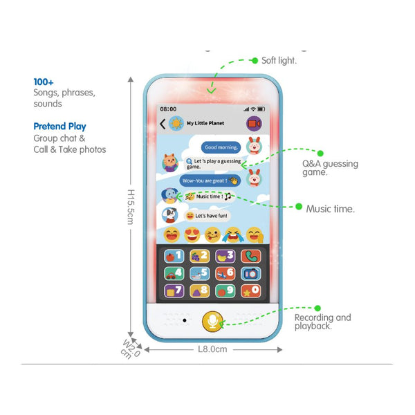Hola Multifunction Early Education Phone for Toddlers - Dezine Kids