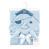 Hudson Baby Animal Face Cotton Hooded Towel, Size 30in x 30in - Narwhal