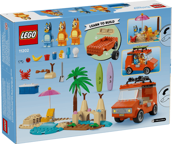 Lego Bluey Bluey's Beach & Family Car Trip 133 Pieces - Dezine Kids