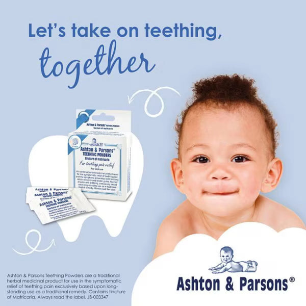 Ashton & Parsons Infants' Powders for Teething Pain Relief, 10 Sachets Pack
