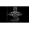 Lego Marvel Iron Man MK4 Bust, Buildable Model for Adults