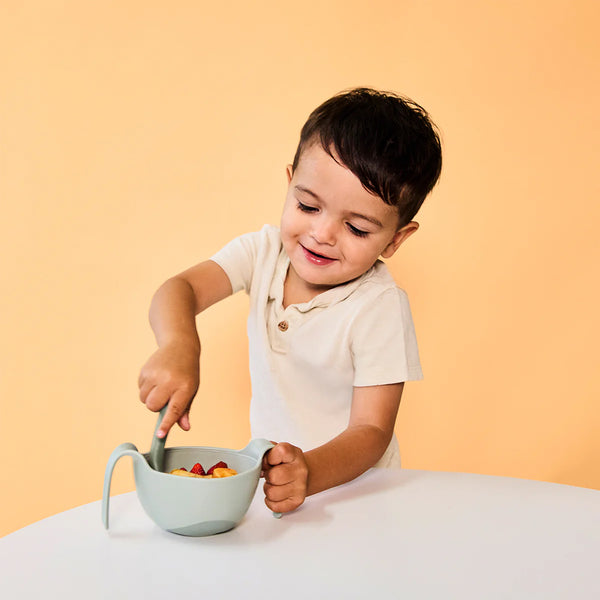 B.Box Toddler Cutlery Set Spoon and Fork - Sage Green