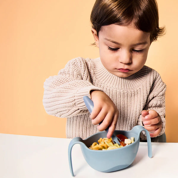 B.Box Toddler Cutlery Set Spoon and Fork - Ocean