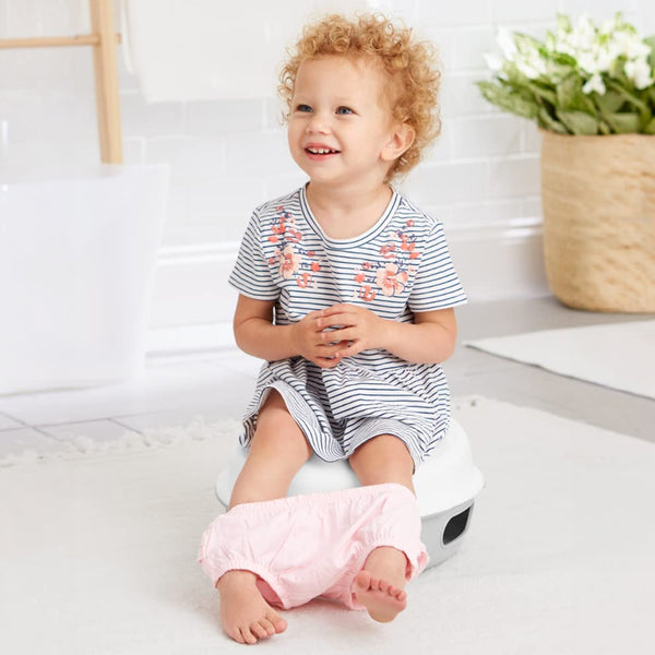 Skip Hop Potty Training Go Time 3 in 1 Potty - White & Grey