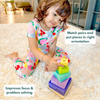 Curious Cub Logical Stacker Improves Hand Eye Coordination Shape Sorter & Stacker - Dezine Kids