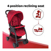 Simplicity Plus Stroller - Scarlet Red - Dezine Kids