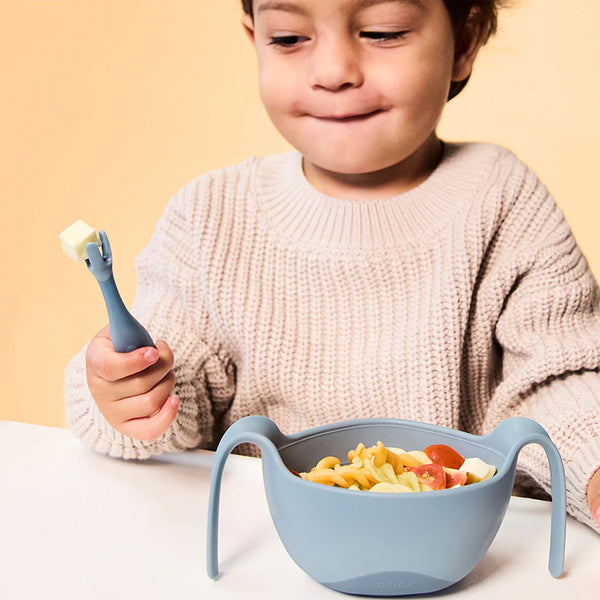 B.Box Toddler Cutlery Set Spoon and Fork - Ocean