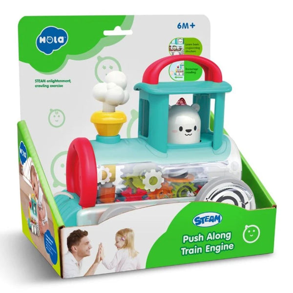 Hola Push Along Train Engine Steam Toys - Dezine Kids