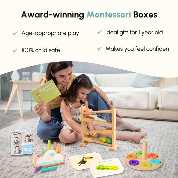 Curious Cub Montessori Wooden Play & Learning Activity Kit - Level 6 (11+M) - Dezine Kids