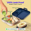 Basil 3+1 Compartment Stainless steel Lunchbox with Mini Box - Midnight Sora