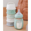 Beaba Stacked Formula Container, Airtight Multifunctional Storage Container, 4 Interchangeable Compartments, Microwave Safe - Cotton/Sage Green - Dezine Kids