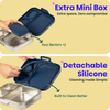 Basil 3+1 Compartment Stainless steel Lunchbox with Mini Box - Midnight Sora