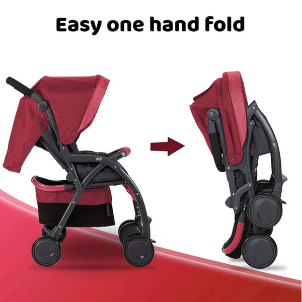 Chicco Simplicity Plus Stroller with Bumper Bar - Scarlet Red