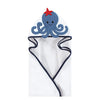 Hudson Baby Cotton Animal Face Hooded Towel, Octopus