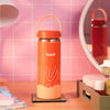Basil Insulated Stainless steel bottle with Carry Handle - Coral Swirl