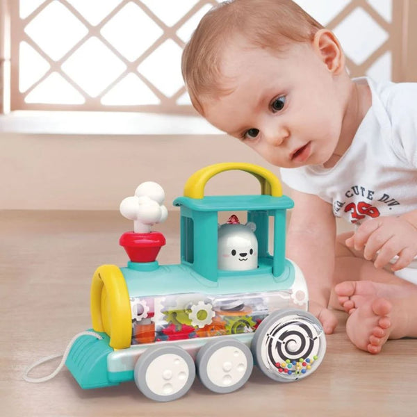 Hola Push Along Train Engine Steam Toys - Dezine Kids