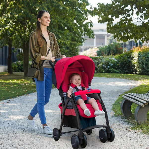 Chicco Simplicity Plus Stroller with Bumper Bar - Scarlet Red