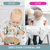Bibado Short Sleeve Coverall Weaning Bib - Little Loader
