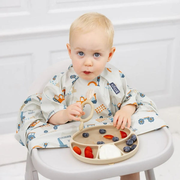 Bibado Short Sleeve Coverall Weaning Bib - Little Loader
